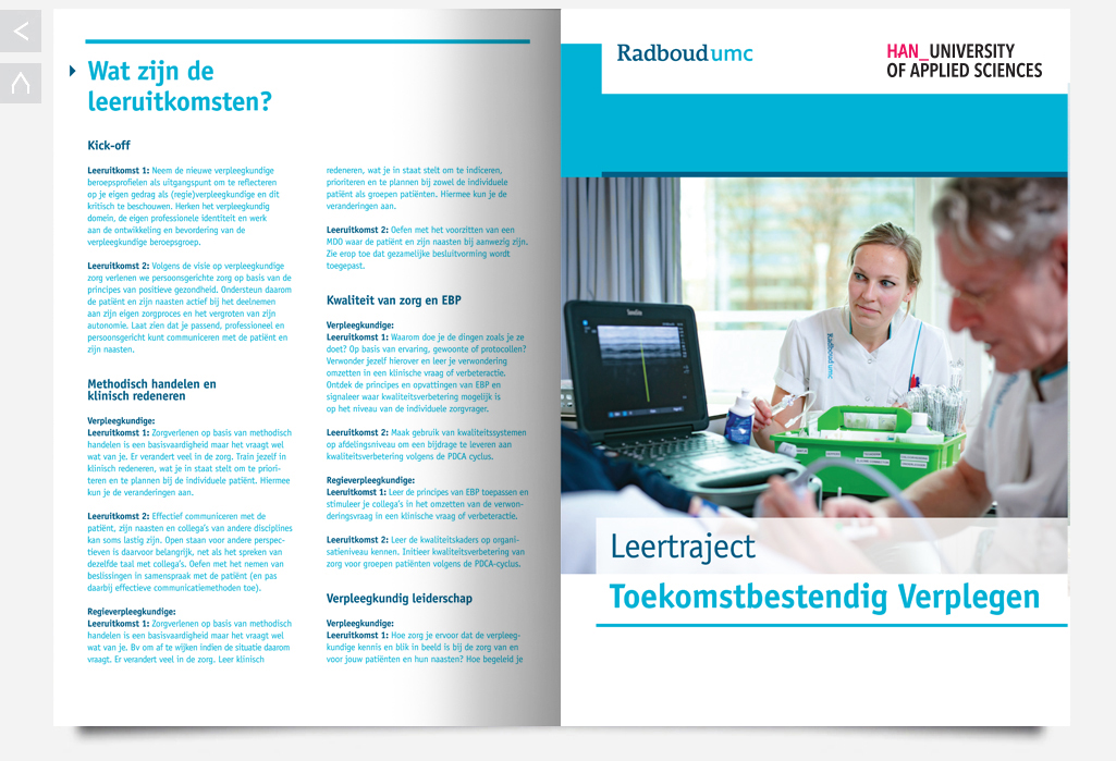 Brochure Radboudumc HAN Leertraject Toekomstbestendig Verplegen